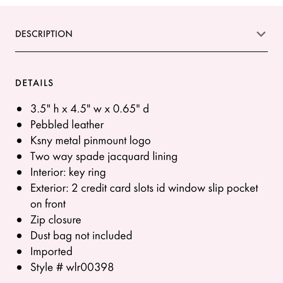 Kate spade wristlet NWT - Picture 4 of 5